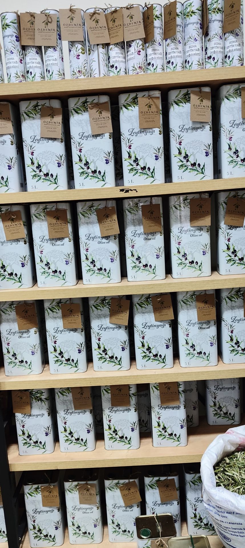 ÖZDEMİR SOĞUK SIKIM (sızma) ZEYTİN YAĞI 5 litre