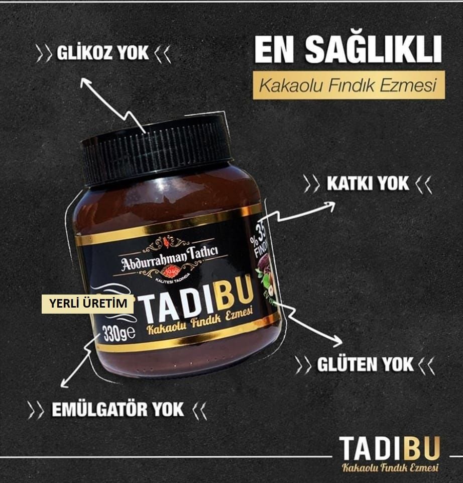 TADIBU KAKAOLU FINDIK EZMESİ 330g